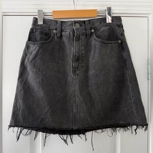 Madewell Rigid Denim High-Waist Straight Mini Skirt in Berridge Wash